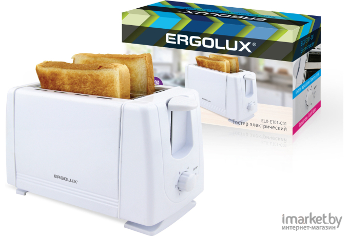 Тостер Ergolux ELX-ET01-C01 белый