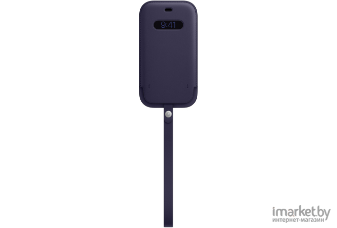 Чехол для телефона Apple iPhone 12 | 12 Pro Leather Sleeve with MagSafe Deep Violet [MK0A3]