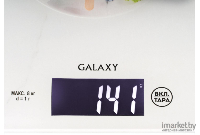 Кухонные весы Galaxy GL2810 белый/рисунок