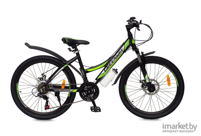 Велосипед Greenway 6930M 26 рама 16 дюймов черный/зеленый