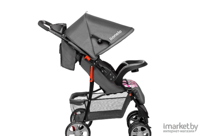 Детская коляска Lionelo Emma Plus серый/розовый