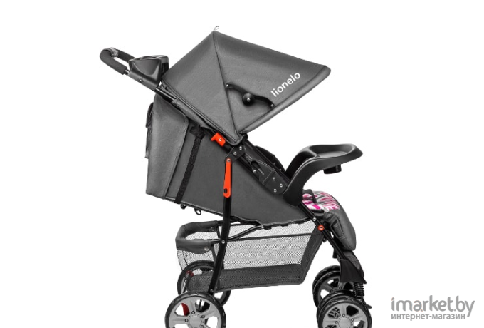 Детская коляска Lionelo Emma Plus серый/розовый