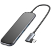 USB-хаб Baseus Multi-functional хаб (Type-C to 3xUSB3.0+HD4K+PD) темно-серый [CAHUB-BZ0G]
