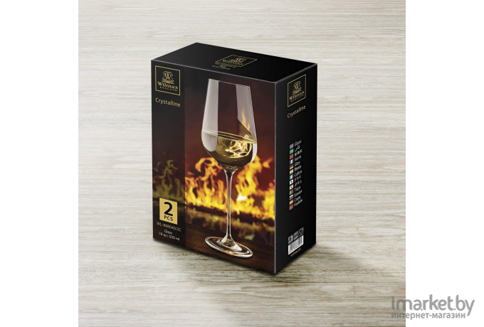 Набор бокалов для вина Wimax WL-888040/2C