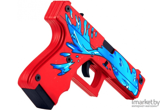 Игрушка VozWooden Пистолет Active Glock-18 Дух Воды (деревянный резинкострел) [2002-0201]