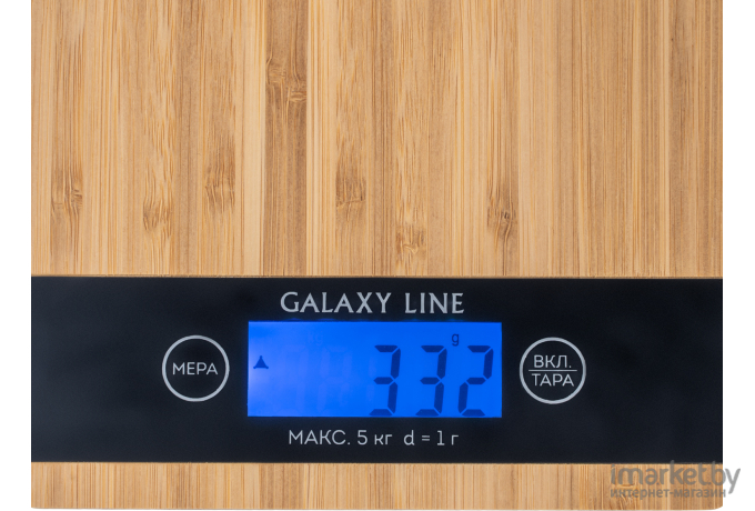 Кухонные весы Galaxy Line GL2811 черный/дерево (ГЛ2811л)