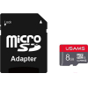 Карта памяти Usams MicroSDHC 8Gb Class 6 US-ZB116 High Speed +Адаптер красный [ZB116TF01]