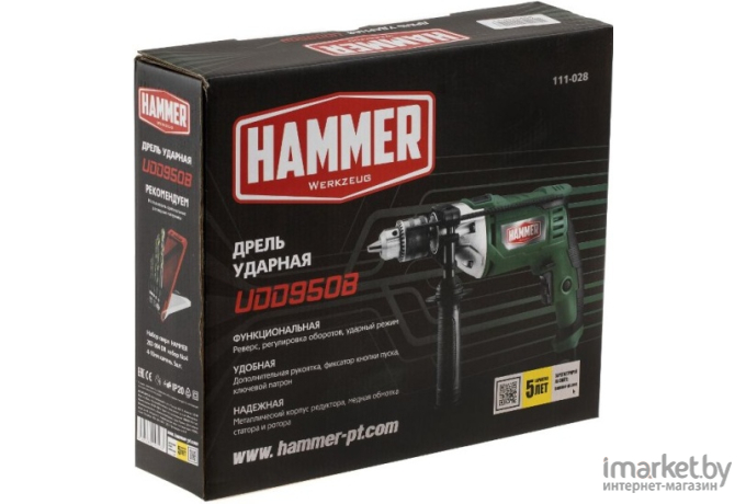 Электродрель Hammer Flex UDD950B [708187]
