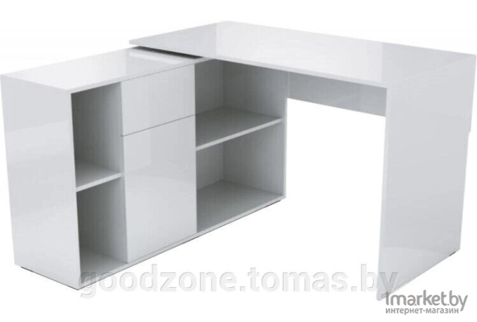 Стол письменный SV-Мебель №12 белый глянец [00-00101269]