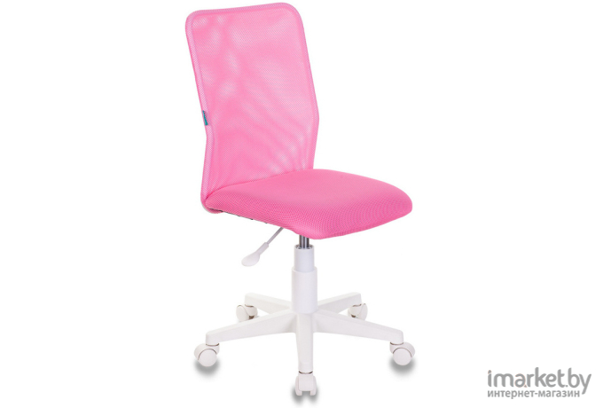 Офисное кресло Бюрократ TW-03A TW-13А сетка/ткань (пластик белый) розовый [KD-9/WH/TW-13A]
