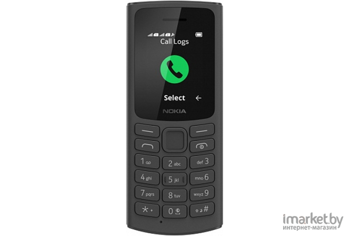 Мобильный телефон Nokia 105 4G TA-1378 DS EAC Black [16VEGB01A01]