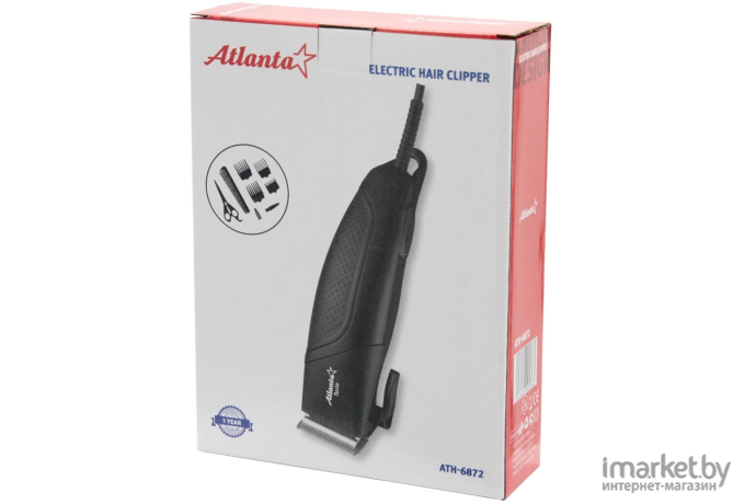 Машинка для стрижки волос Atlanta ATH-6872 Black