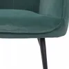 Кресло AKS Bogema велюр зеленый/черный