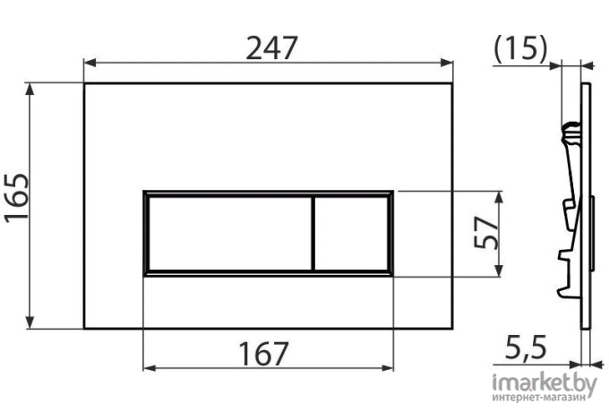 Унитаз подвесной Creavit Tetra с инсталляцией + сиденье + панель M570 белая [TP326-11CB00E-0000+KC2103.01.0000E+AM101/1120+M570]