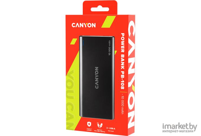 Портативное зарядное устройство Canyon CNE-CPB1008B