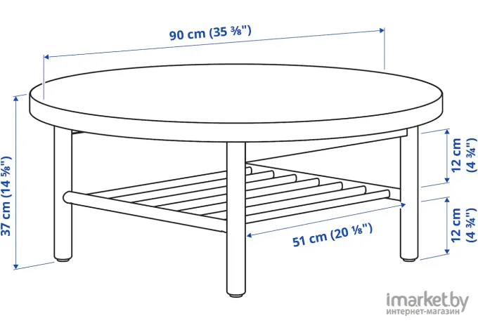 Журнальный столик Ikea Листерби [305.153.09]