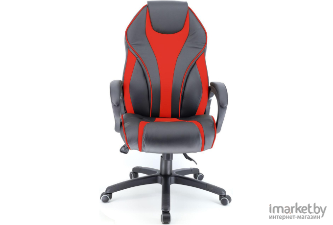 Офисное кресло Everprof WING экокожа черный/красный