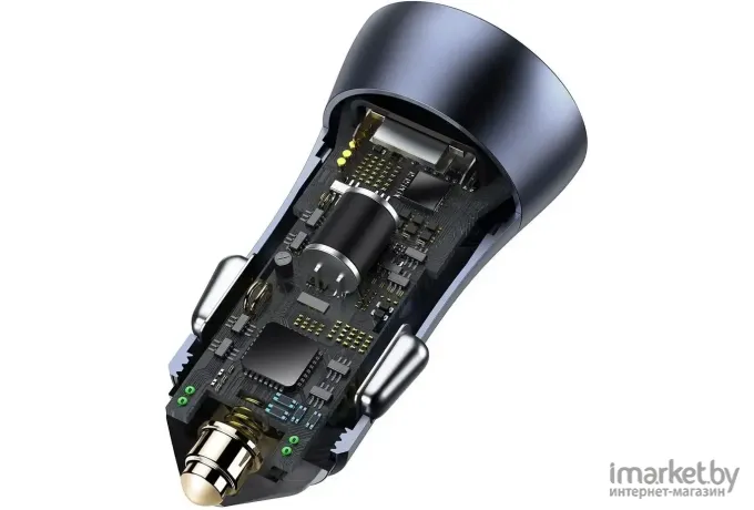 Автомобильное зарядное устройство Baseus TZCCJD-0G Golden Contactor Pro Car Charger Type-С + USB 40W
