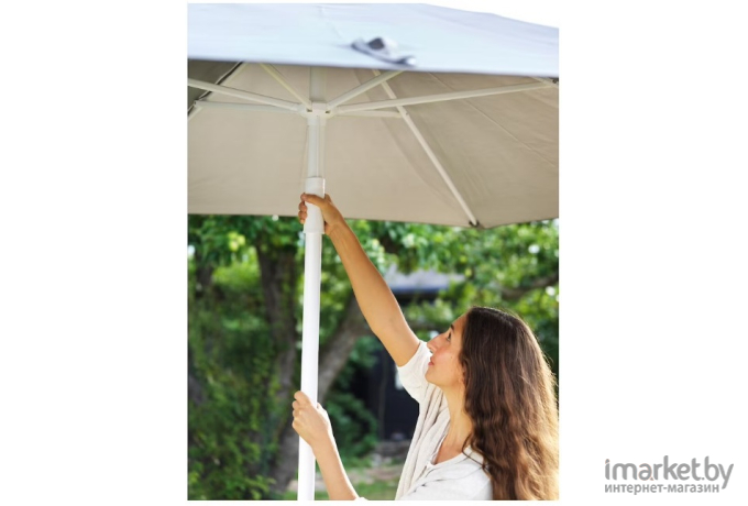Зонт садовый Ikea Хёгён серый [294.768.08]