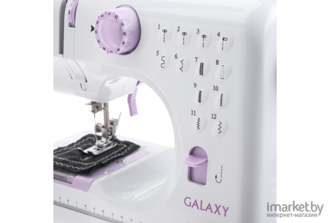Швейная машина Galaxy GL6500 белый/розовый [гл6500]