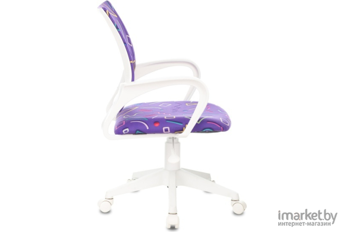 Офисное кресло Бюрократ Sticks 08 крестовина пластик фиолетовый/белый [KD-W4/STICK-VIOLET]