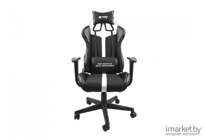 Офисное кресло Fury Avenger XL Black/White [NFF-1712]