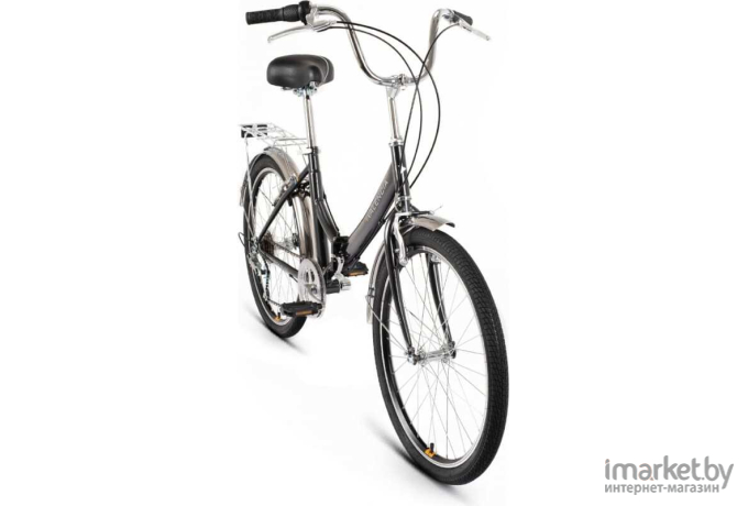 Велосипед Forward Valencia 24 2.0 2022 16 черный/оранжевый [RBK22FW24075]