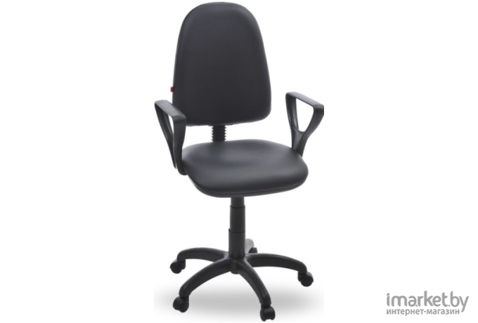 Офисное кресло Фабрикант Престиж+ Кожа иск., PV, 1 г/п 140, О, PL 600, гольф, ролик черный