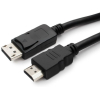  Cablexpert Кабель Cablexpert DisplayPort->HDMI CC-DP-HDMI-7.5M 7.5м, 20M/19M черный [C-DP-HDMI-7.5M]