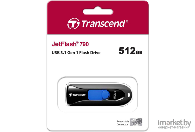 USB Flash Transcend JetFlash 790 512GB (TS512GJF790K)