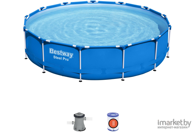 Каркасный бассейн Bestway Steel Pro 396x84 (5612E)