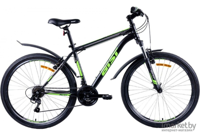 Велосипед AIST Quest 26 р.16 2022 (черный/зеленый)