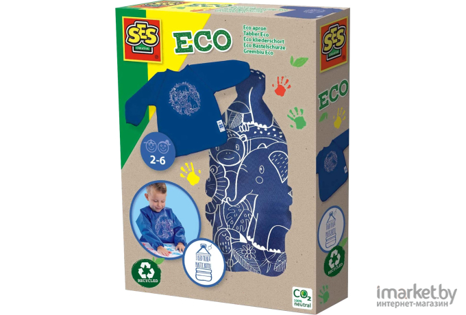 Фартук детский с рукавами для творчества SES Creative ЭКО (24923)