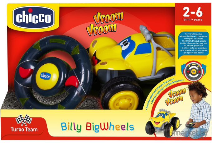 Игрушка CHICCO Машинка Билли-большие колеса желтый (00061759000000)