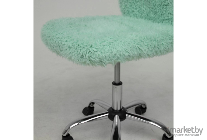 Офисное кресло AksHome Fluffy искусственный мех мятный