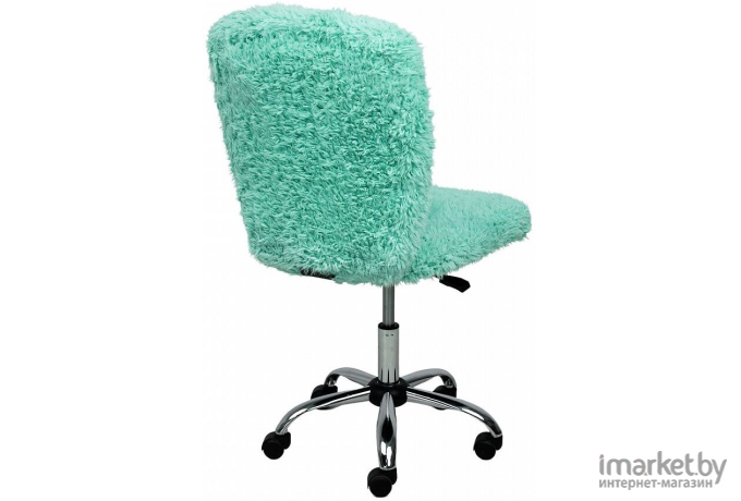 Офисное кресло AksHome Fluffy искусственный мех мятный