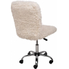 Офисное кресло AksHome Fluffy искусственный мех светло-бежевый