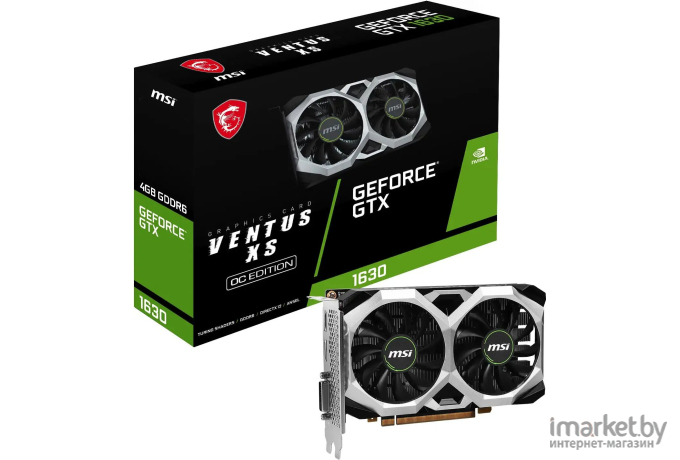 Видеокарта MSI GeForce GTX 1630 Ventus XS 4G OC