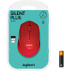 Мышь Logitech M330 Silent Plus красный (910-004911)