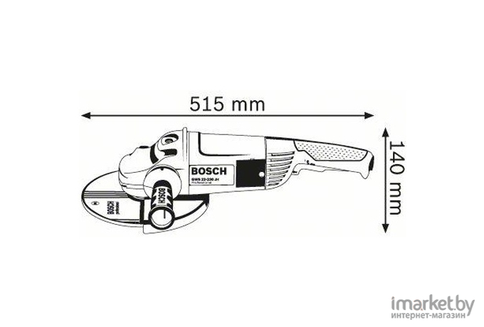 Профессиональная угловая шлифмашина Bosch GWS 22-230 JH (0.601.882.203)