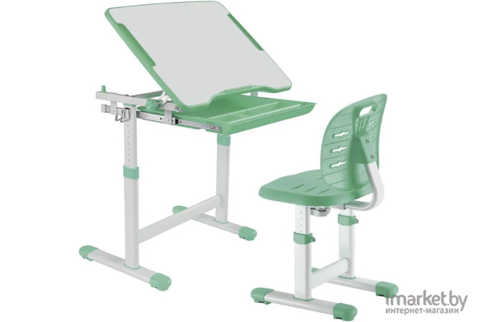 Парта + стул Fun Desk Piccolino III (зеленый)