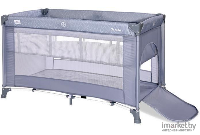 Манеж-кровать Lorelli Torino 2 Silver/Blue (10080462124)