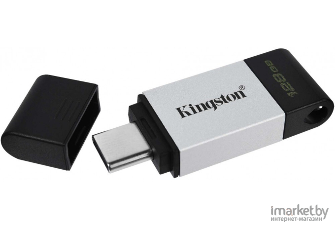 Flash-накопитель Kingston 128Gb DataTraveler Micro серебристый (DTMC3G2/128GB)
