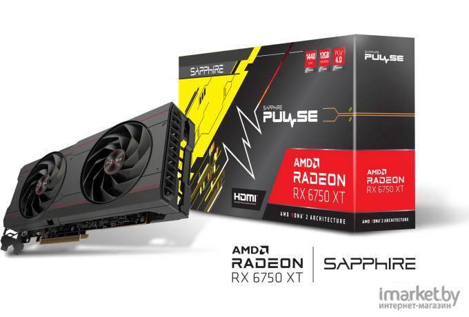 Видеокарта Sapphire PULSE AMD Radeon RX 6750 XT (11318-03-20G)
