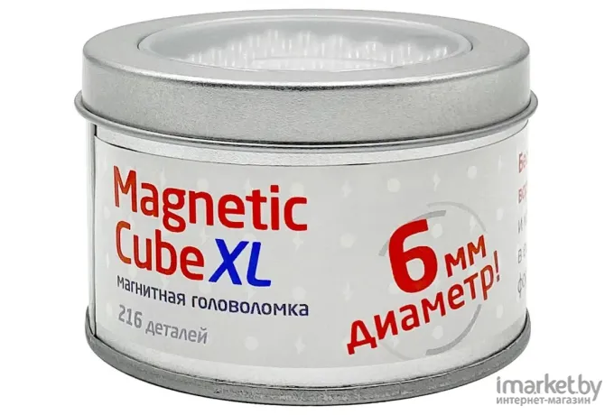 Магнитный куб Magnetic Cube XL сталь 216 6мм (207-601-1)