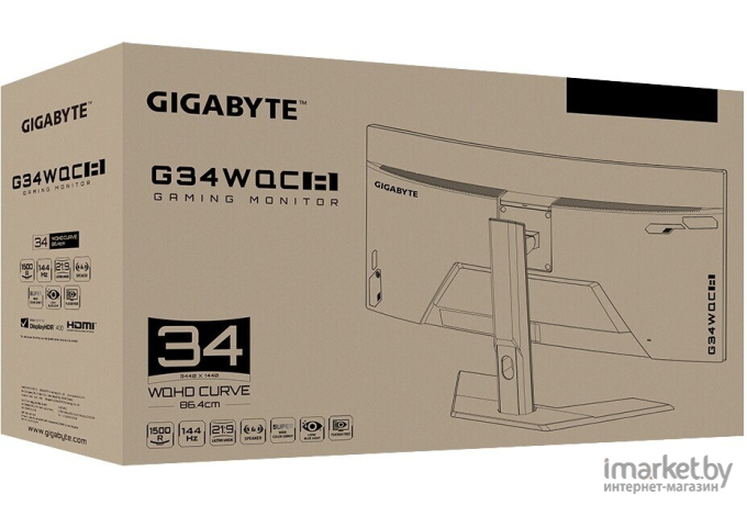 Монитор Gigabyte Aorus G34WQC-A (G34WQC-A-EK)