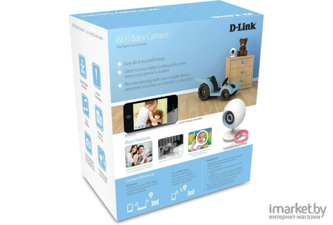 Камера видеонаблюдения аналоговая D-Link белый (DCS-700L/A1A)