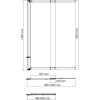 Стеклянная шторка для ванной Wasserkraft Dill 61S02-100