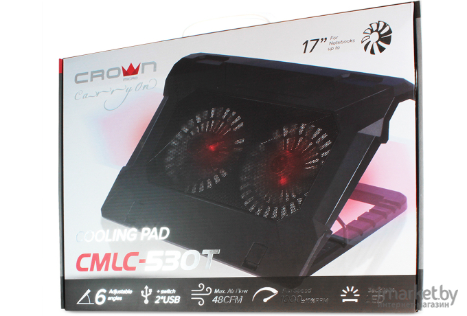 Подставка для ноутбука Crown CMLC-530T красный