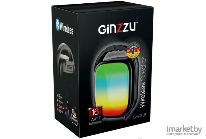 Портативная Bluetooth-колонка GINZZU GM-913B